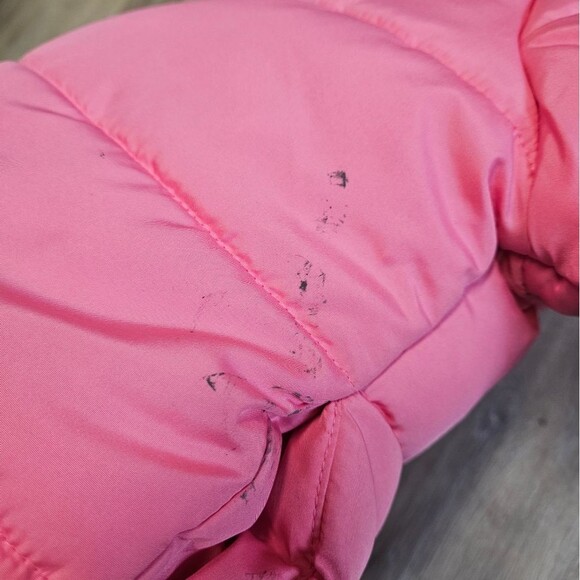 Carter's Pink Puffer Jacket Winter Coat Sherpa Hood Girl's Toddlers 24M Pastel - Picture 5 of 9